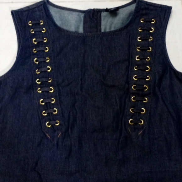 True Religion Sleeveless Denim Tunic - Picture 2 of 6